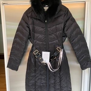 Fabulous black down coat from Italy